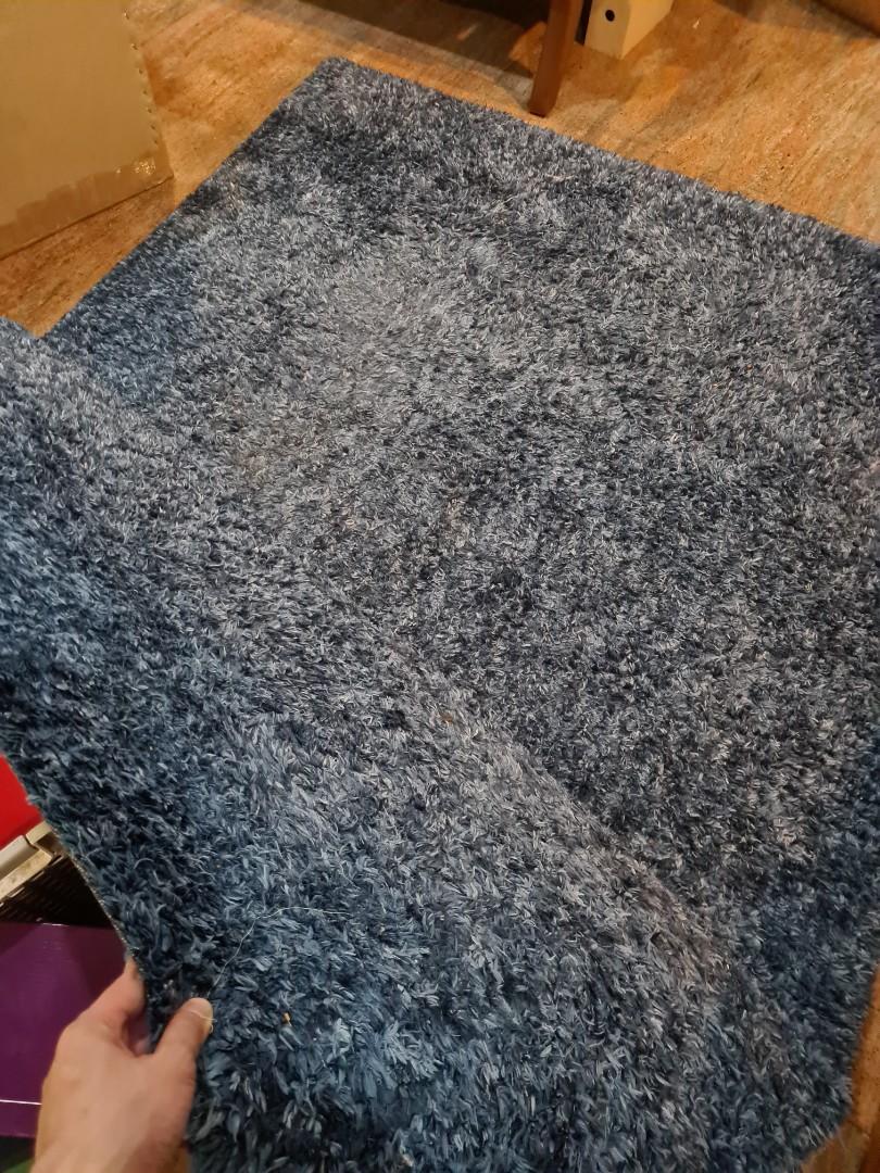 Ikea Blue Rug, Furniture & Home Living, Home Decor, Carpets, Mats