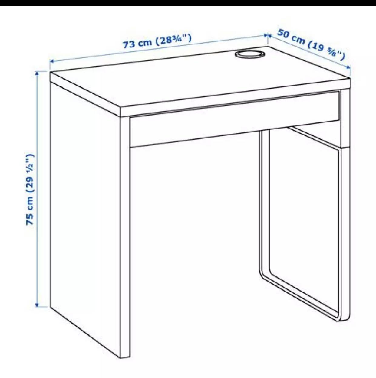 IKEA computer table with drawer (dark brown), Furniture & Home Living