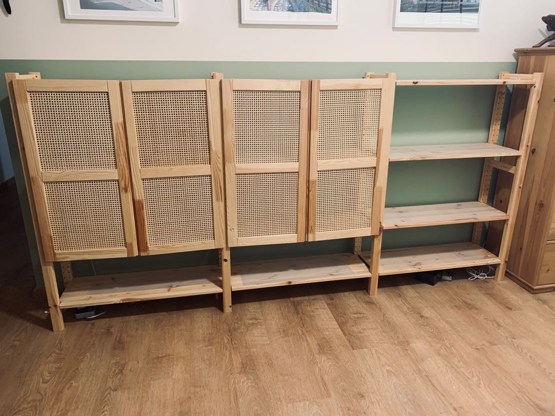 Ivar shelf best sale unit with doors
