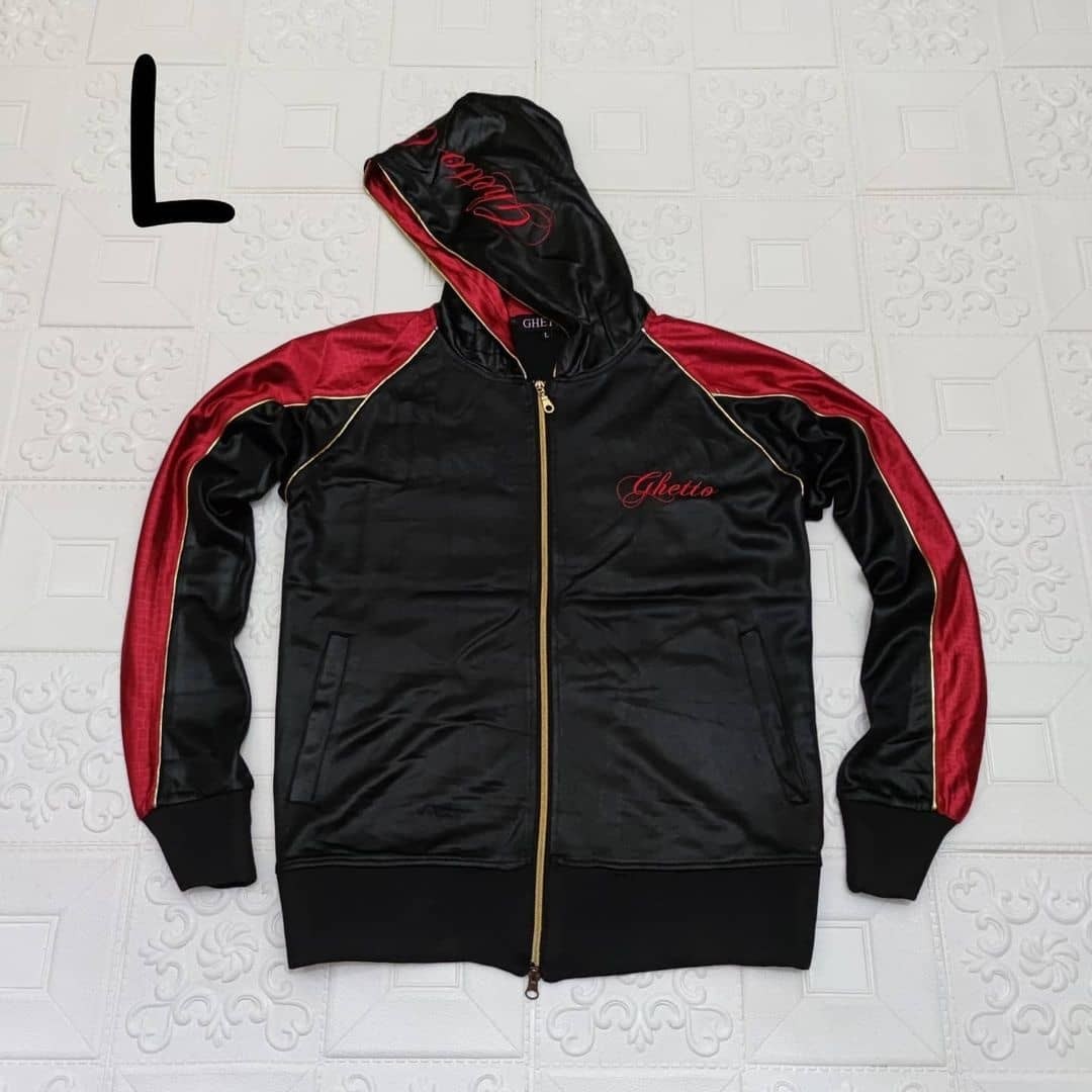 Jaket Ghetto Original, Fesyen Pria, Pakaian , Baju Luaran di Carousell