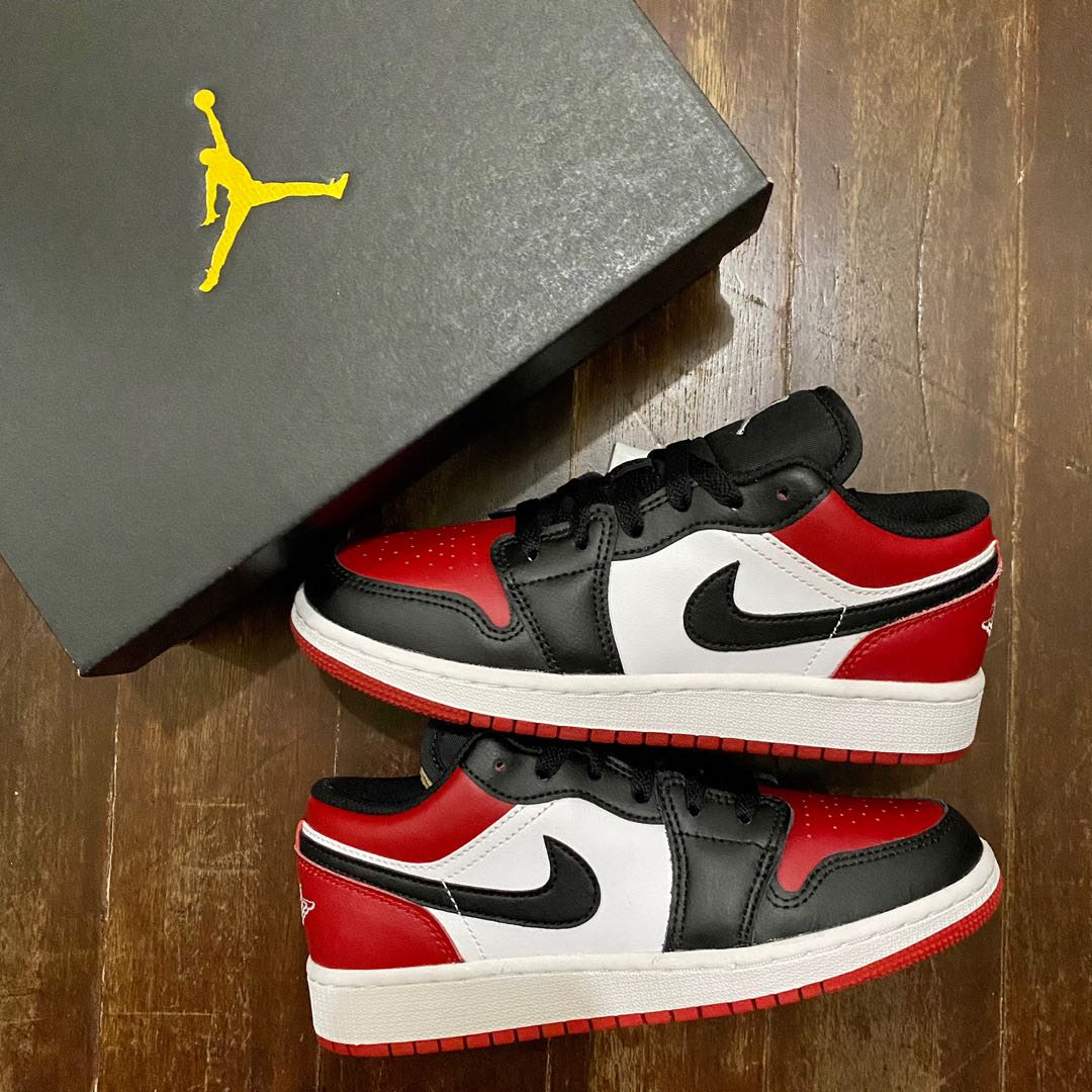 jordan 1 low bred toe gs