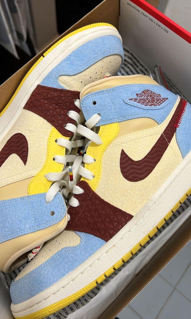JORDAN 1 Mid Maison Chateau Rouge US11, Men's Fashion, Footwear, Sneakers  on Carousell