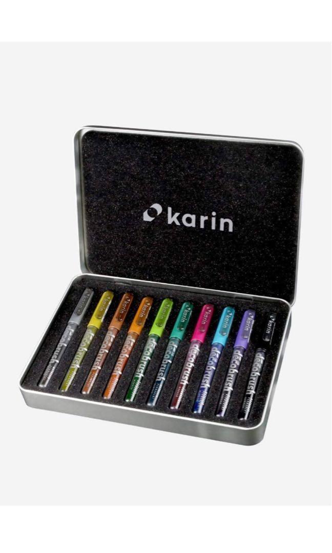 KARIN Deco Brush Markers Metallic 10 colours set, assorted, Hobbies