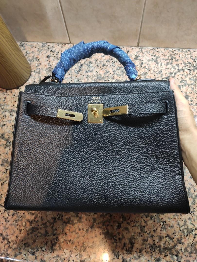 Hermes Kelly 32 😍 Black Togo in GHW, Luxury, Bags & Wallets on Carousell