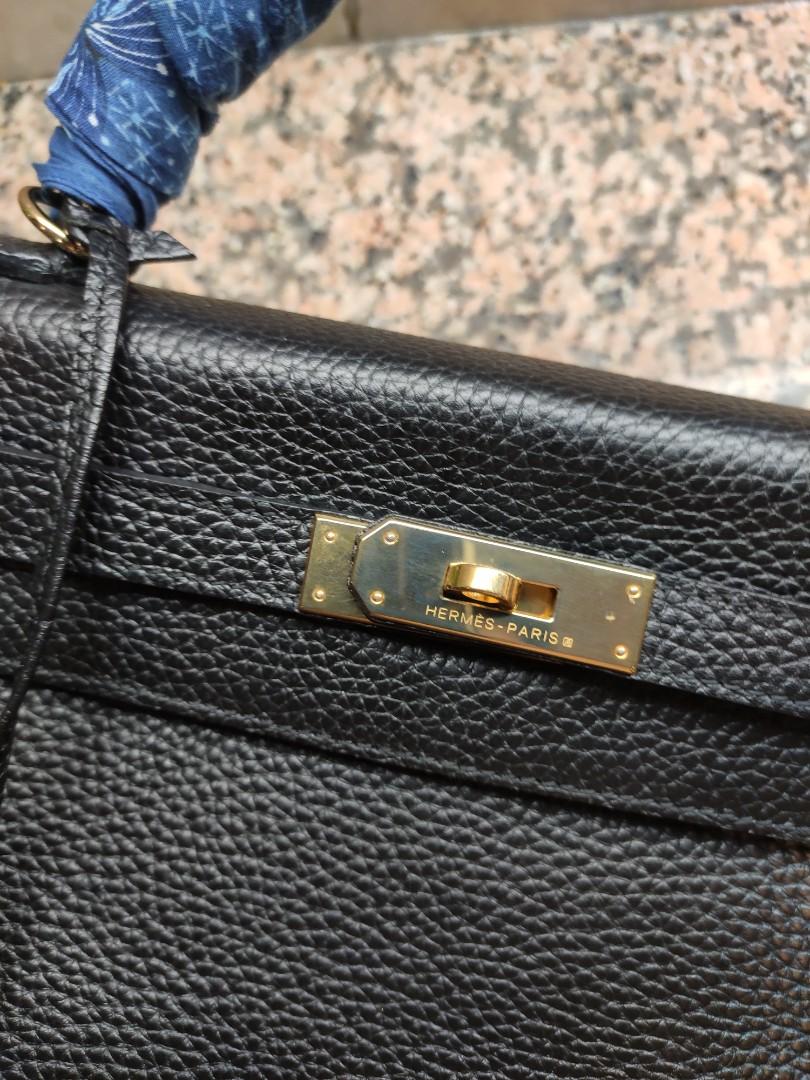 Hermès Togo Kelly II Sellier 32 - Black Handle Bags, Handbags - HER509167