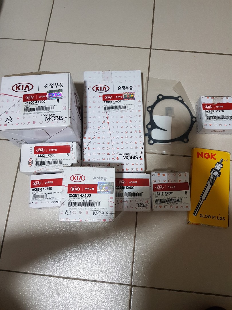 Kia carnival timing part and glow plug, Car Parts & Accessories, Engine