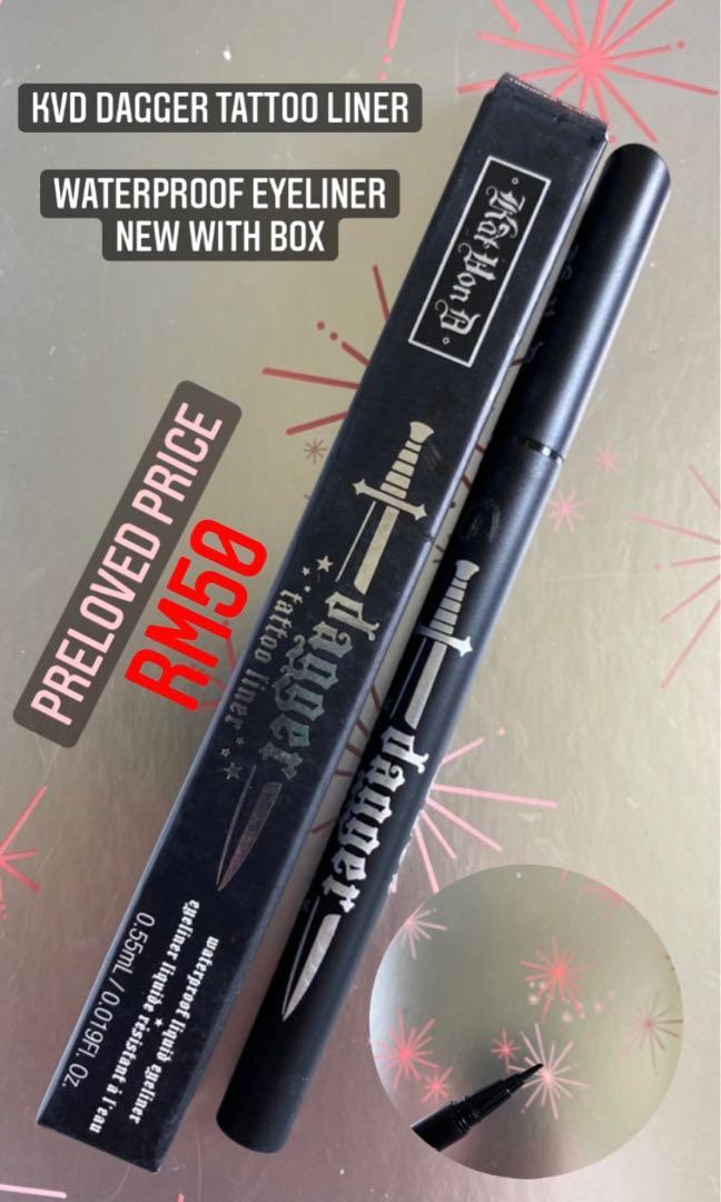 KVD Dagger Tattoo Liner, Beauty & Personal Care, Face, Makeup on Carousell