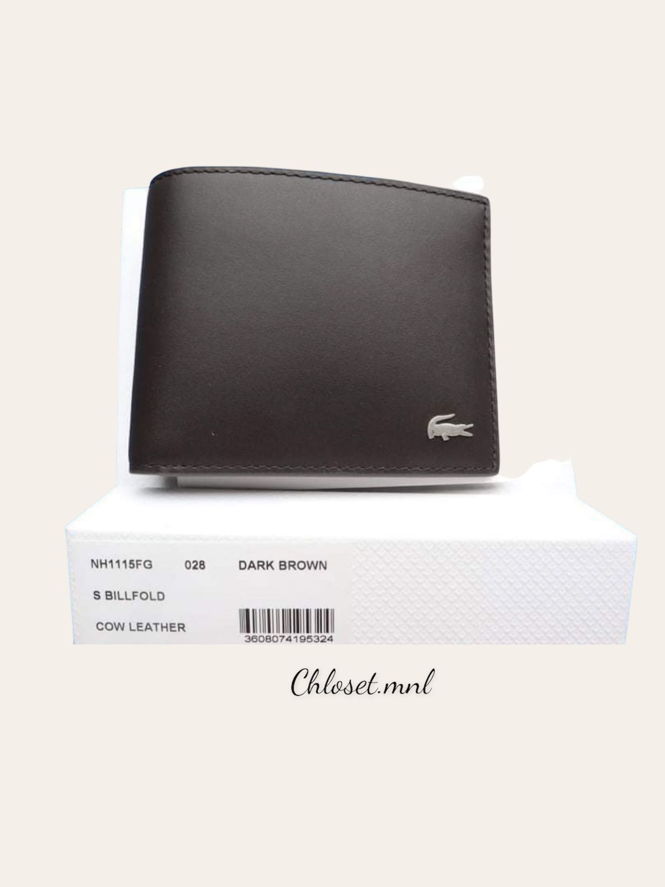 lacoste billfold wallet