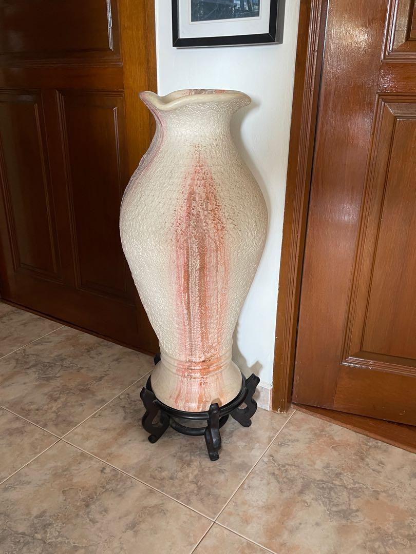 Large Clay Floor Vase, Furniture & Home Living, Home Decor, Vases