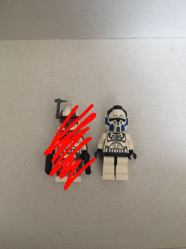 Lego Star Wars 501st pilot and custom captain keeli, Hobbies & Toys