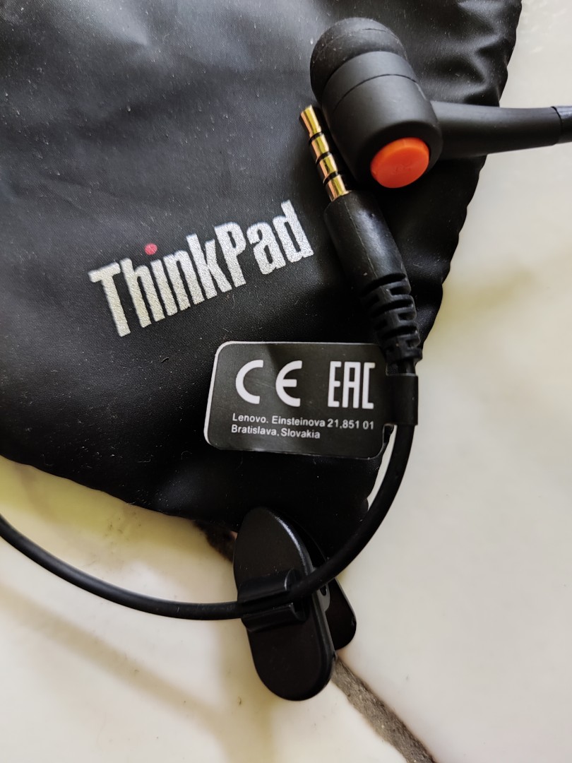 lenovo thinkpad earphone headset, Elektronik, Audio di Carousell