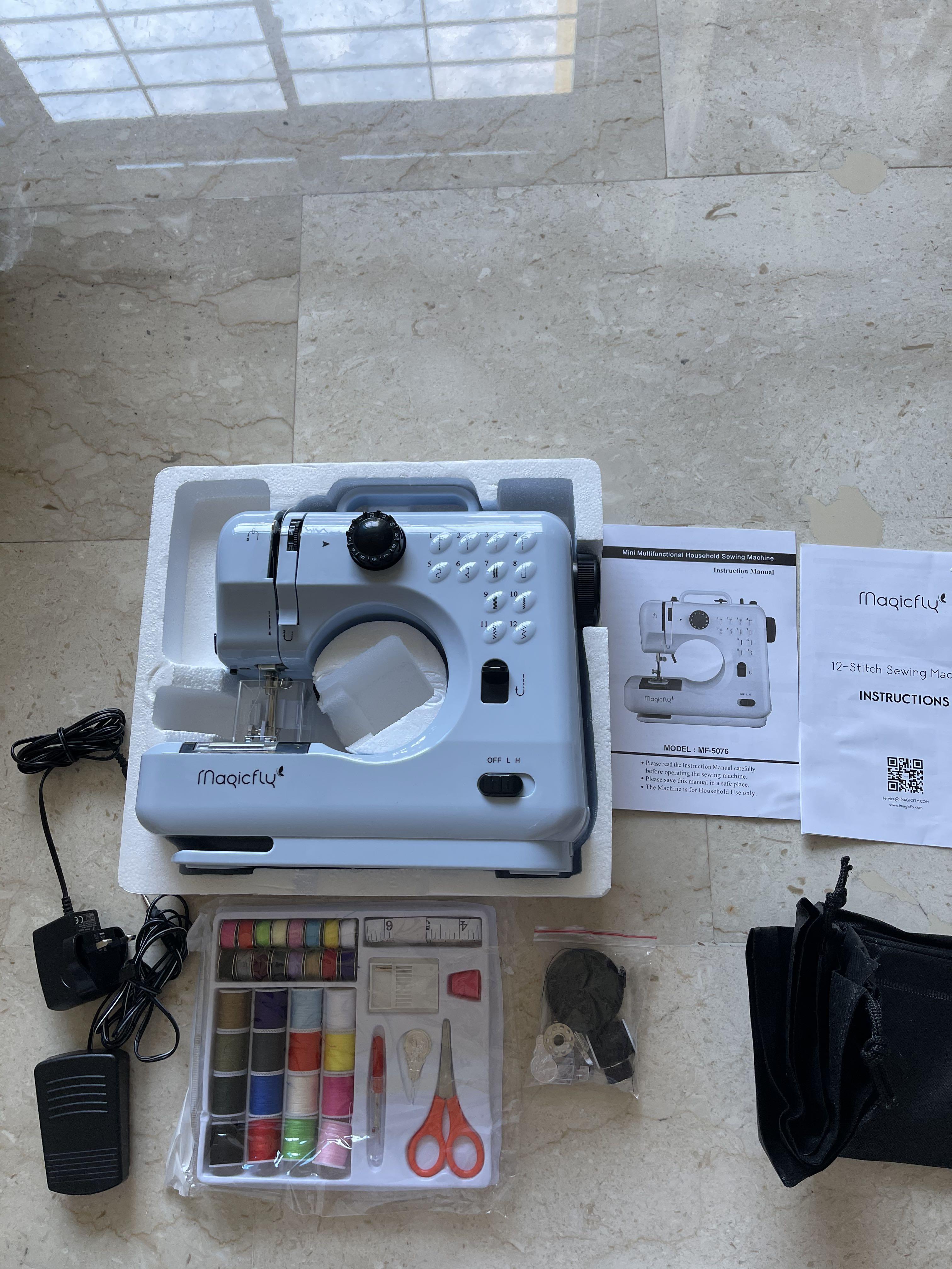 Magicfly Portable Sewing Machine, 12 Builtin Stitches Mini Sewing