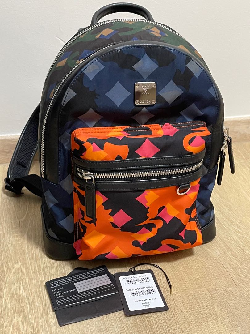 Mcm backpack nylon on sale