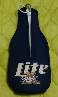 Beer Insulator Sleeve with Lanyard Miller Lite
