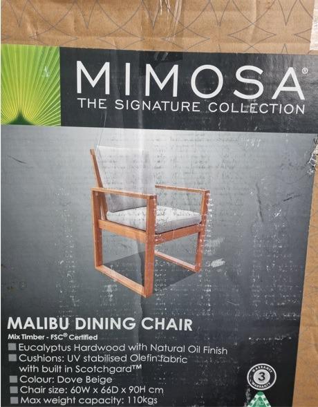 Mimosa malibu dining chair clearance