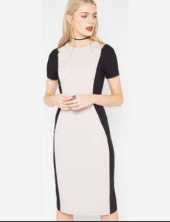 Miss Selfridge Cut Out Color Block Dress