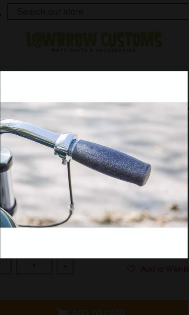Motorcycle Lowbrow Customs Handlebar Metalflake Glitter Grips