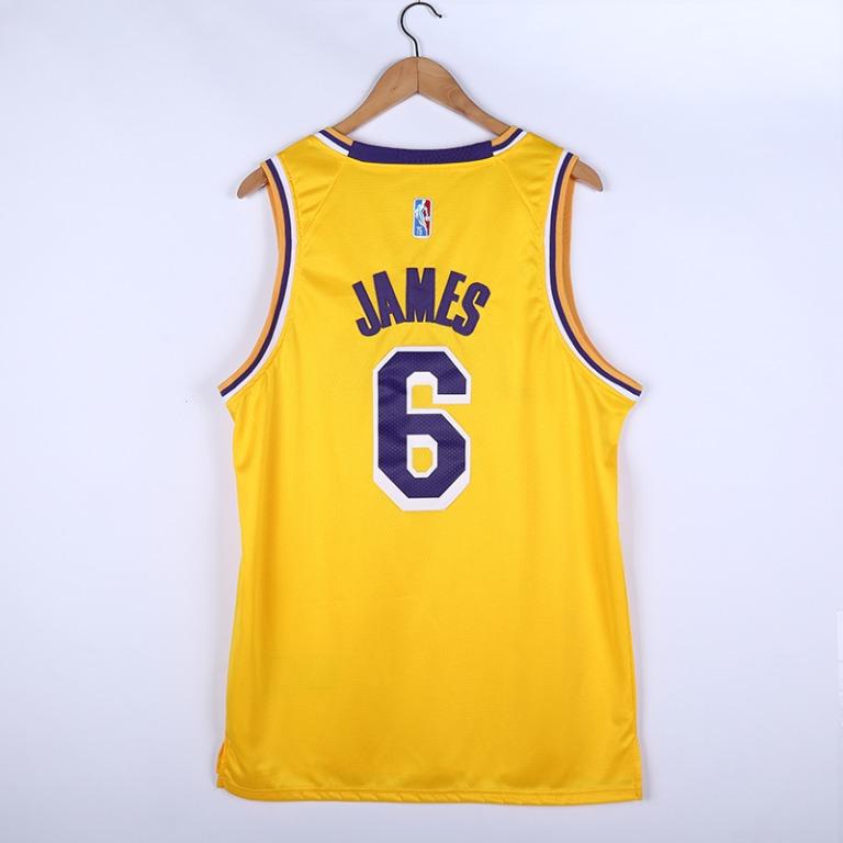 Men's La Lakers Anthony Davis 3 City Edition Basketball Jersey Yellow Shirt  2019-2020