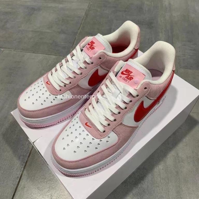 Nike Air Force 07' Valentine's Day, Men's Fashion, Carousell