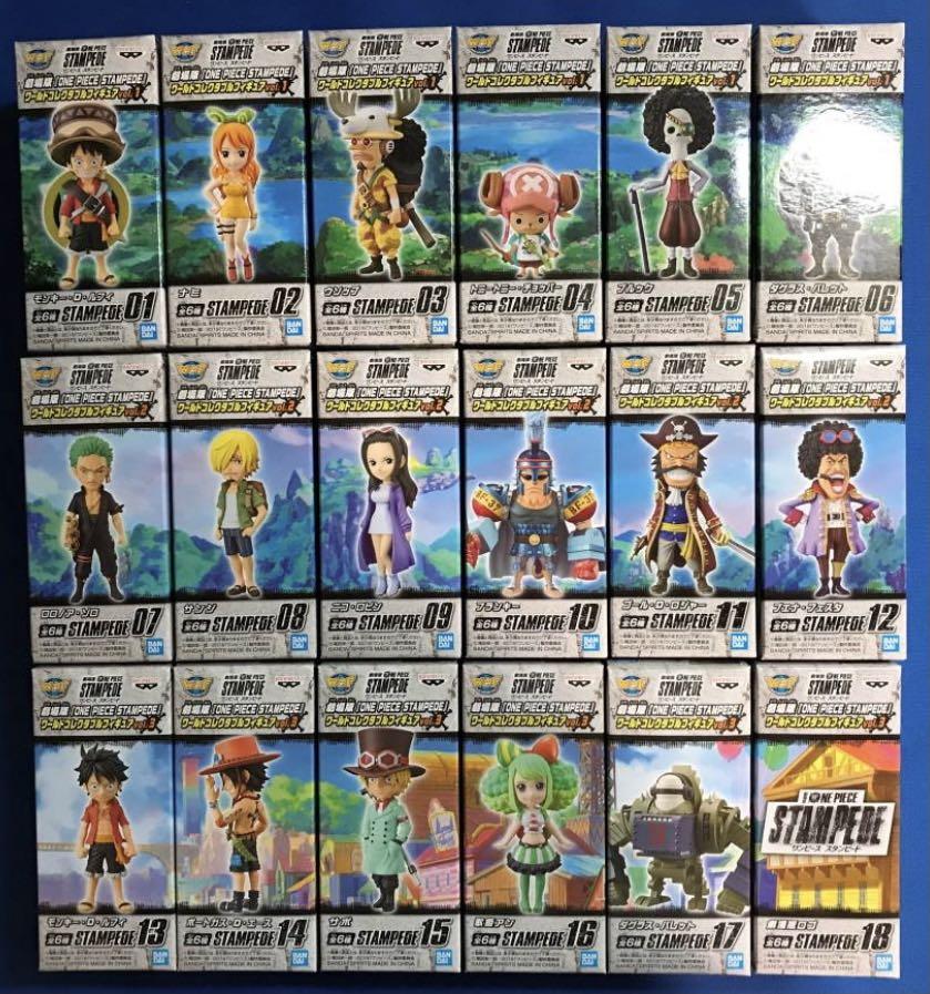 Ohtoys 日版one Piece 海賊王wcf 劇場版stampede Vol 1 Vol 3 全18款op 卓洛路飛山治艾斯薩波和之國 大海賊百景 興趣及遊戲 玩具 遊戲類