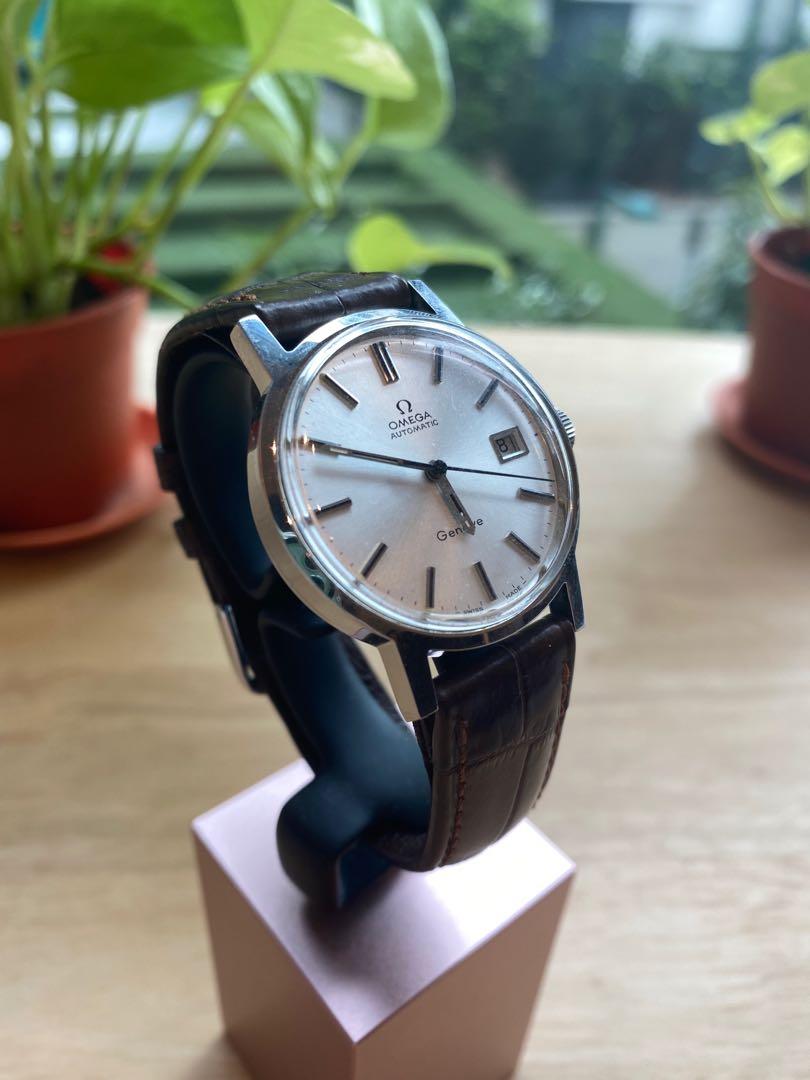 OMEGA Geneve Vintage Watch Authentic Genuine Crocodile Strap