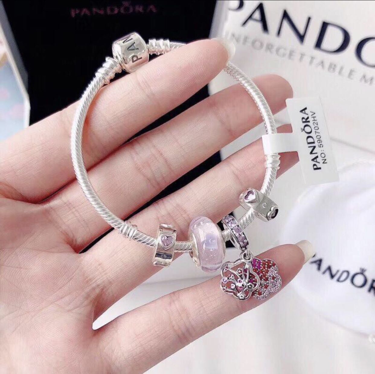 Charm Bracelets Fashion Women Bead Diy Pandora Style Jewelry | Fruugo KR