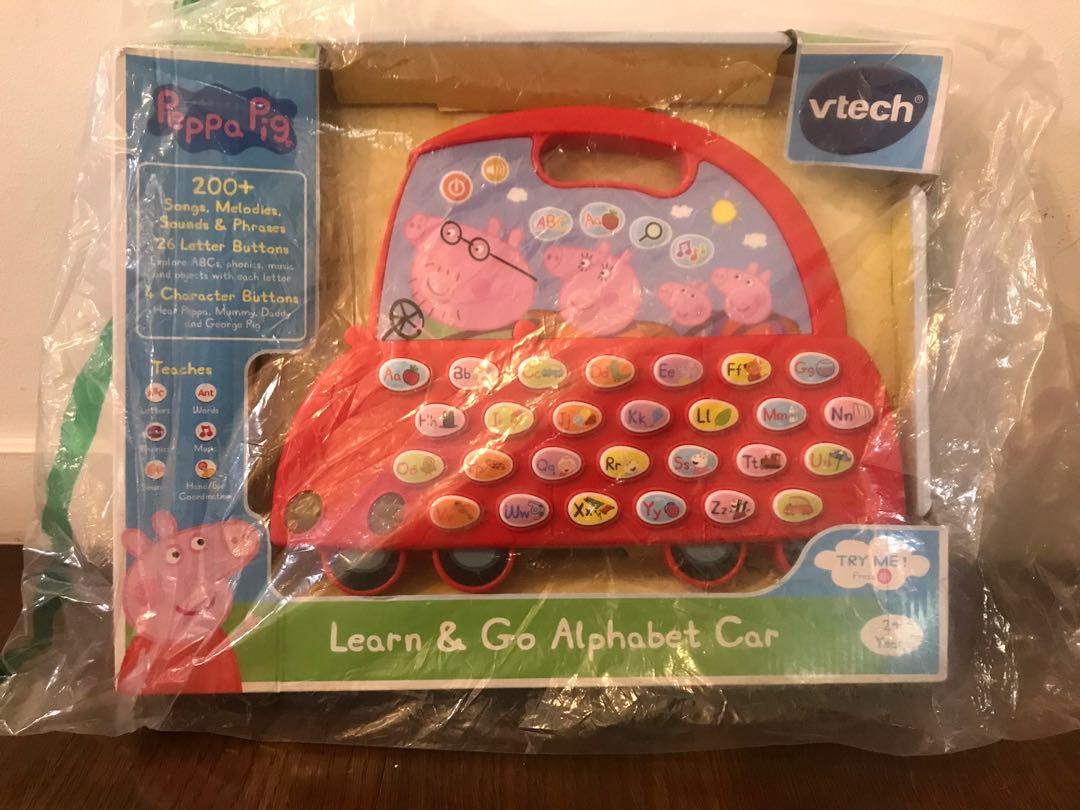 Peppa Pig Learn Go Alphabet Car 2+ years, Babies Kids, Infant