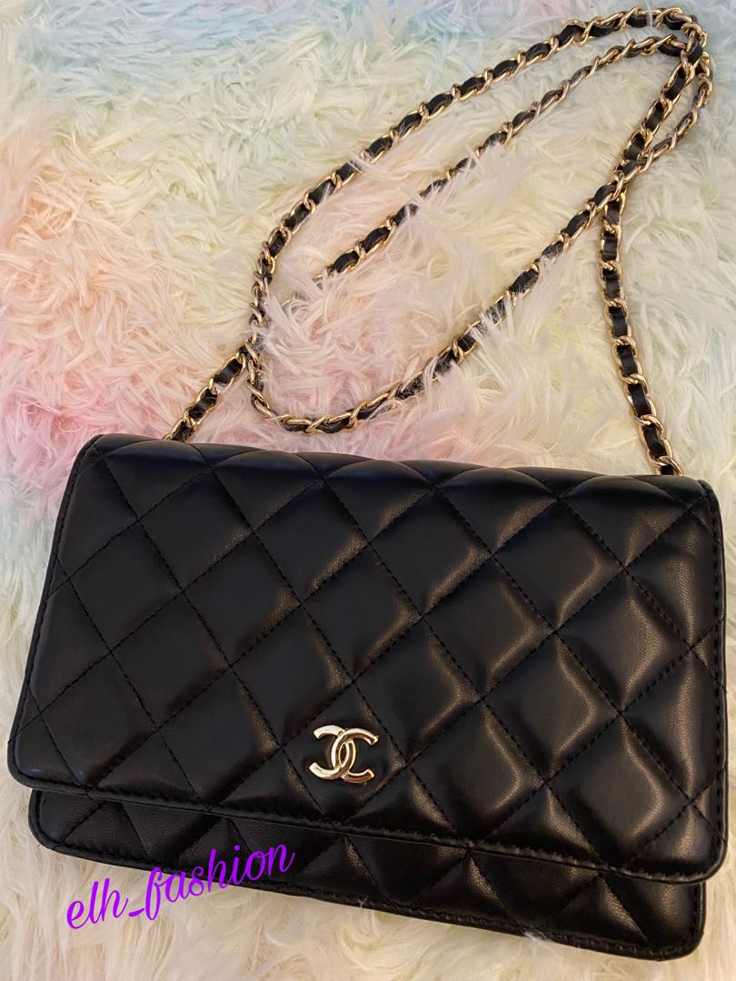 chanel wallet on chain preloved
