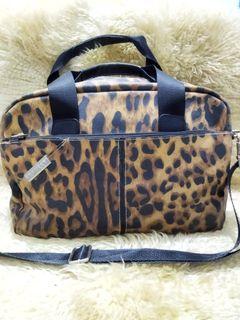 Preloved Leopard Handbag / Suitcase Bag / Tas Koper by Fiorucci Italy