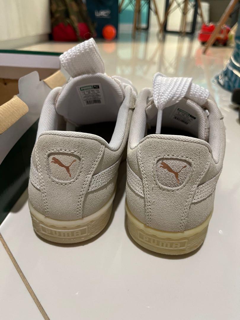Puma White Suede Heart