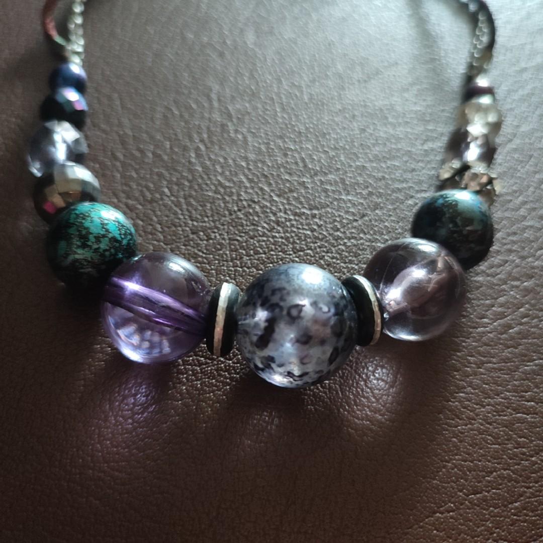 Chunky best sale bead necklace