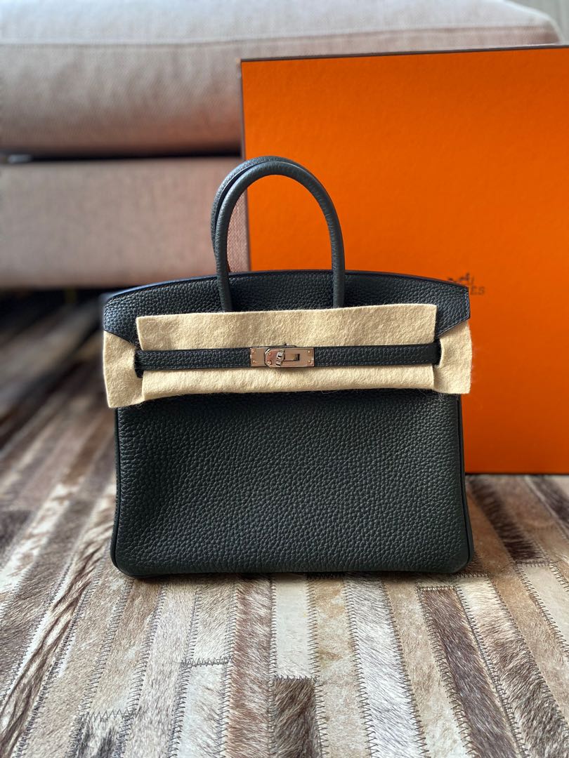 Hermes Birkin 50 Travel Bag in Etain, Black, Gold, Orange and