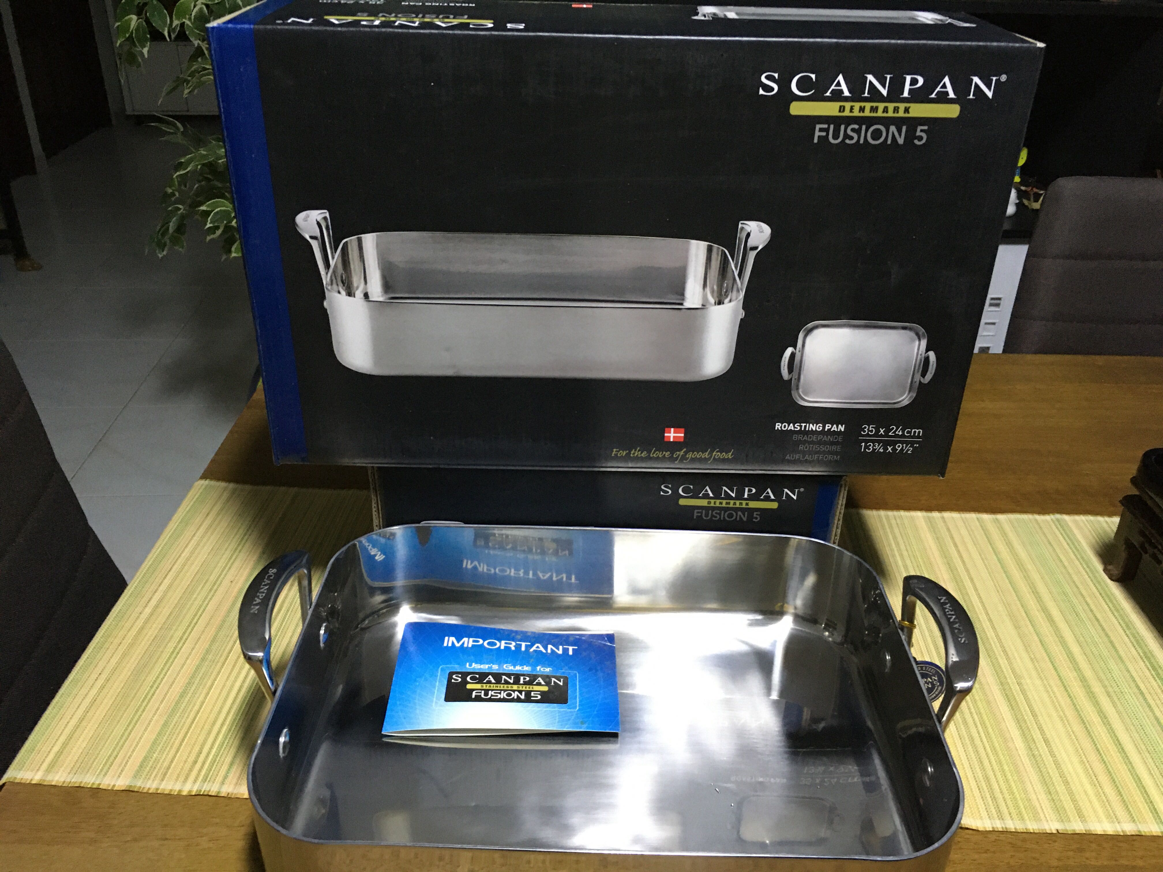 Scanpan Fusion 5 S/S Roasting Pan, Furniture & Home Living, Kitchenware