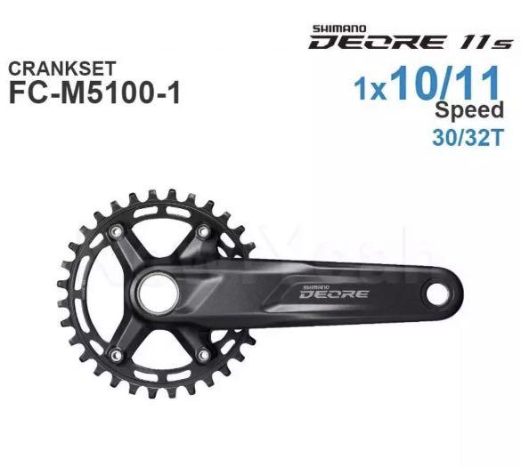 Shimano Deore M5100 1x 10 11speed crankset