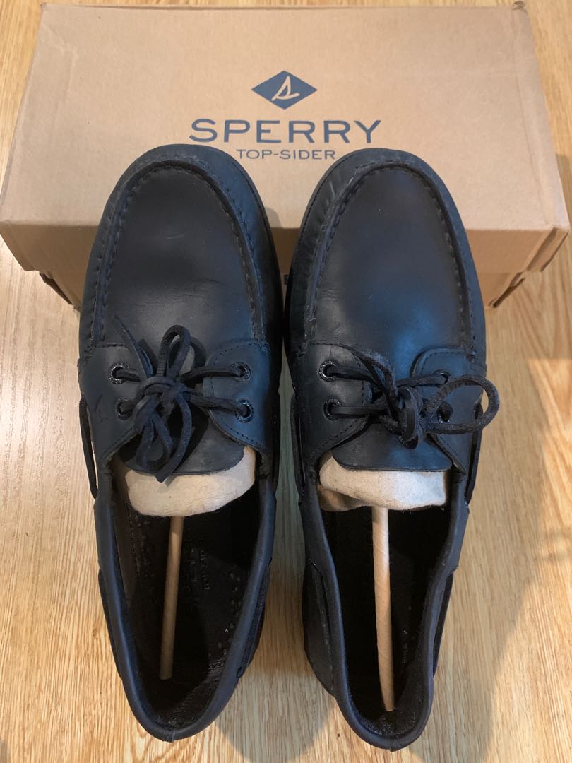 Sperry top on sale sider black mens