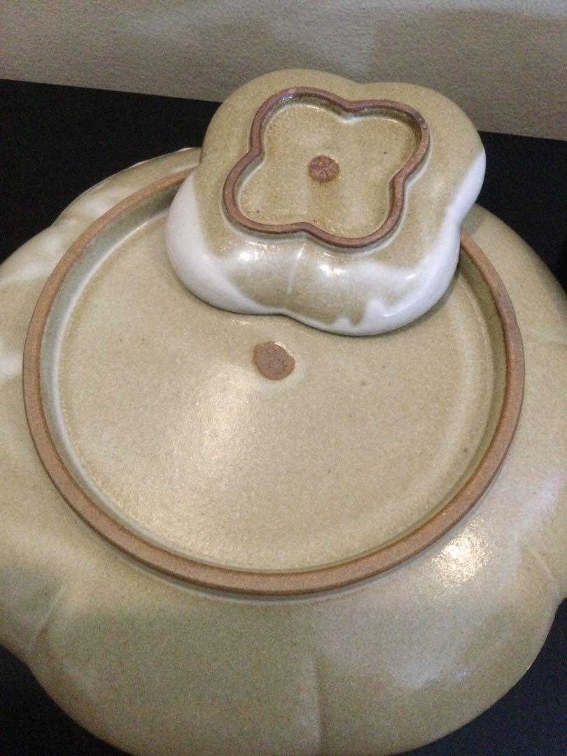 Stoneware plate and soy dish set, Furniture & Home Living, Kitchenware