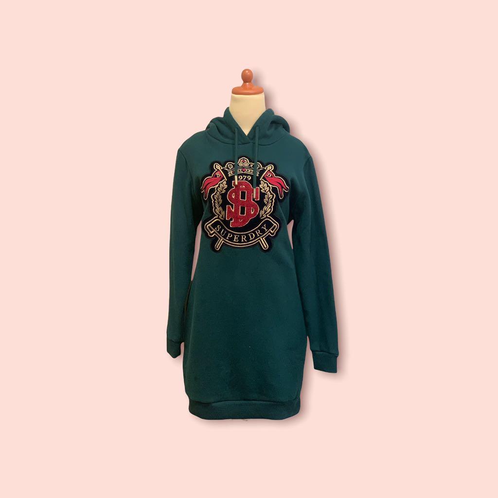 Superdry embellished sweat dress clearance