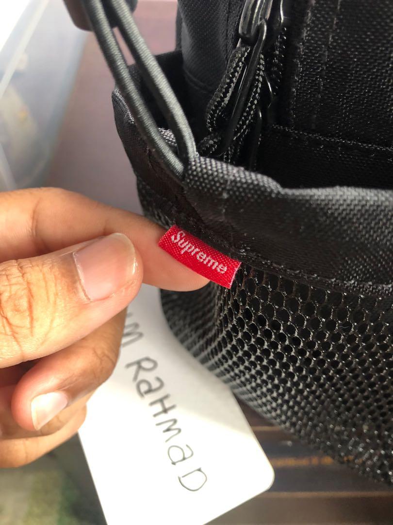 Supreme waist bag discount ss18 black legit check