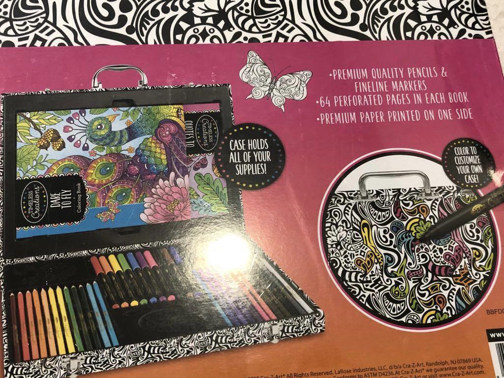 Cra Z Art Timeless Creations The Art of Coloring Studio 37 piece set ocean  theme