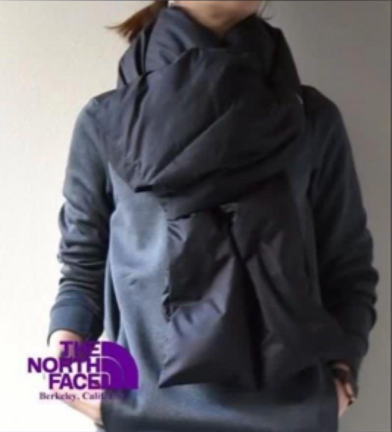 The north face purple label best sale down muffler