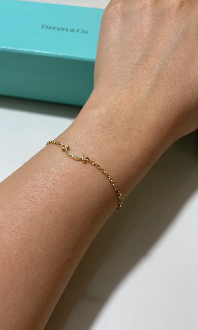 Tiffany double smile clearance bracelet