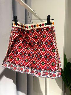 TOPSHOP Embroidery Mini Skirt