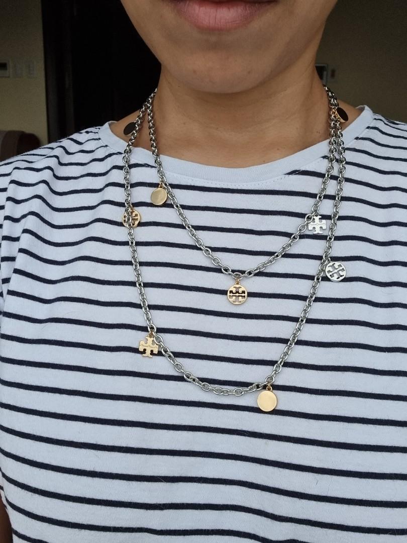 Tory burch rosary necklace deals