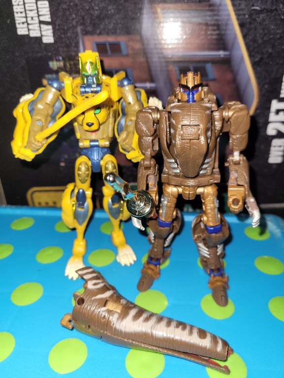 Transformers Henkei Beast Wars Dinobot and Cheetor, Hobbies & Toys