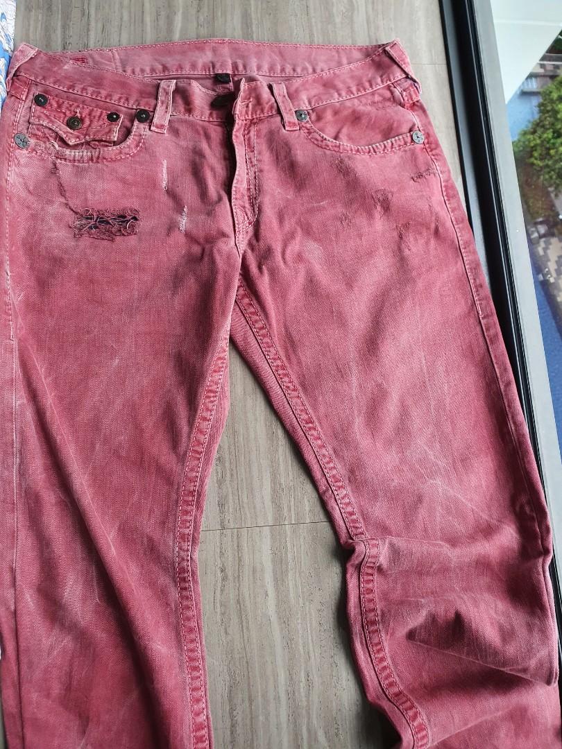 pink true religion jeans