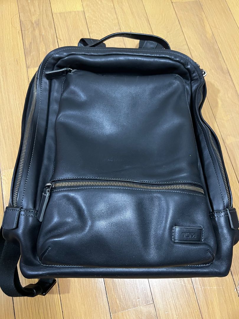 TUMI Harrison Bates Leather Backpack, Men's Fashion, Bags, Backpacks on ...