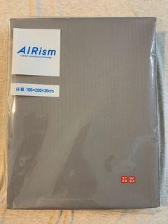 Uniqlo airism 單人床單 煙灰色