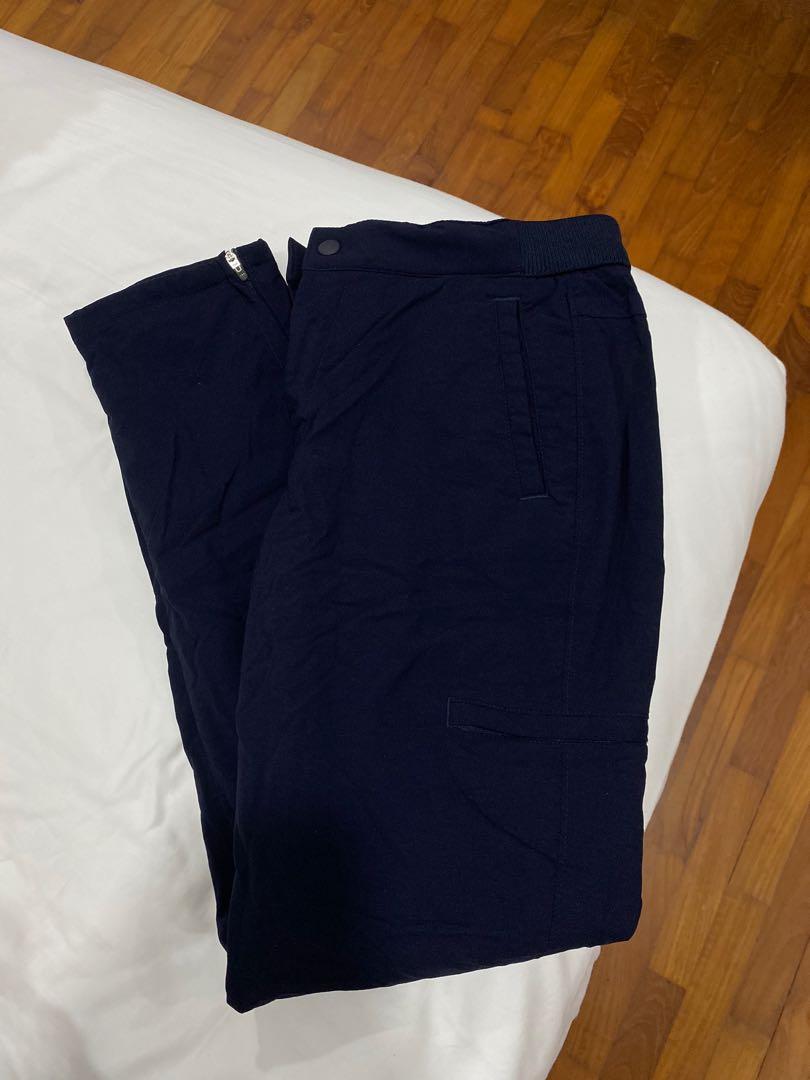 Uniqlo Fleece Lined Pants S Size (Navy 
