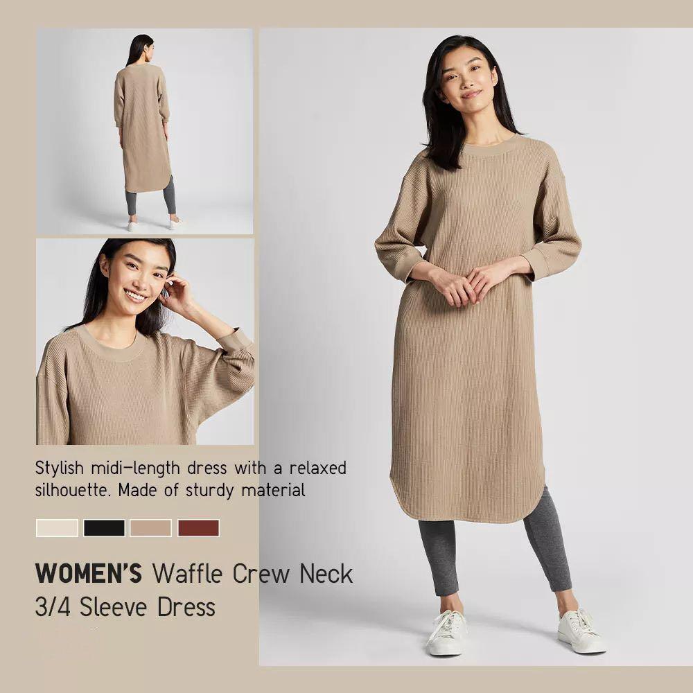 Uniqlo waffle dress on sale