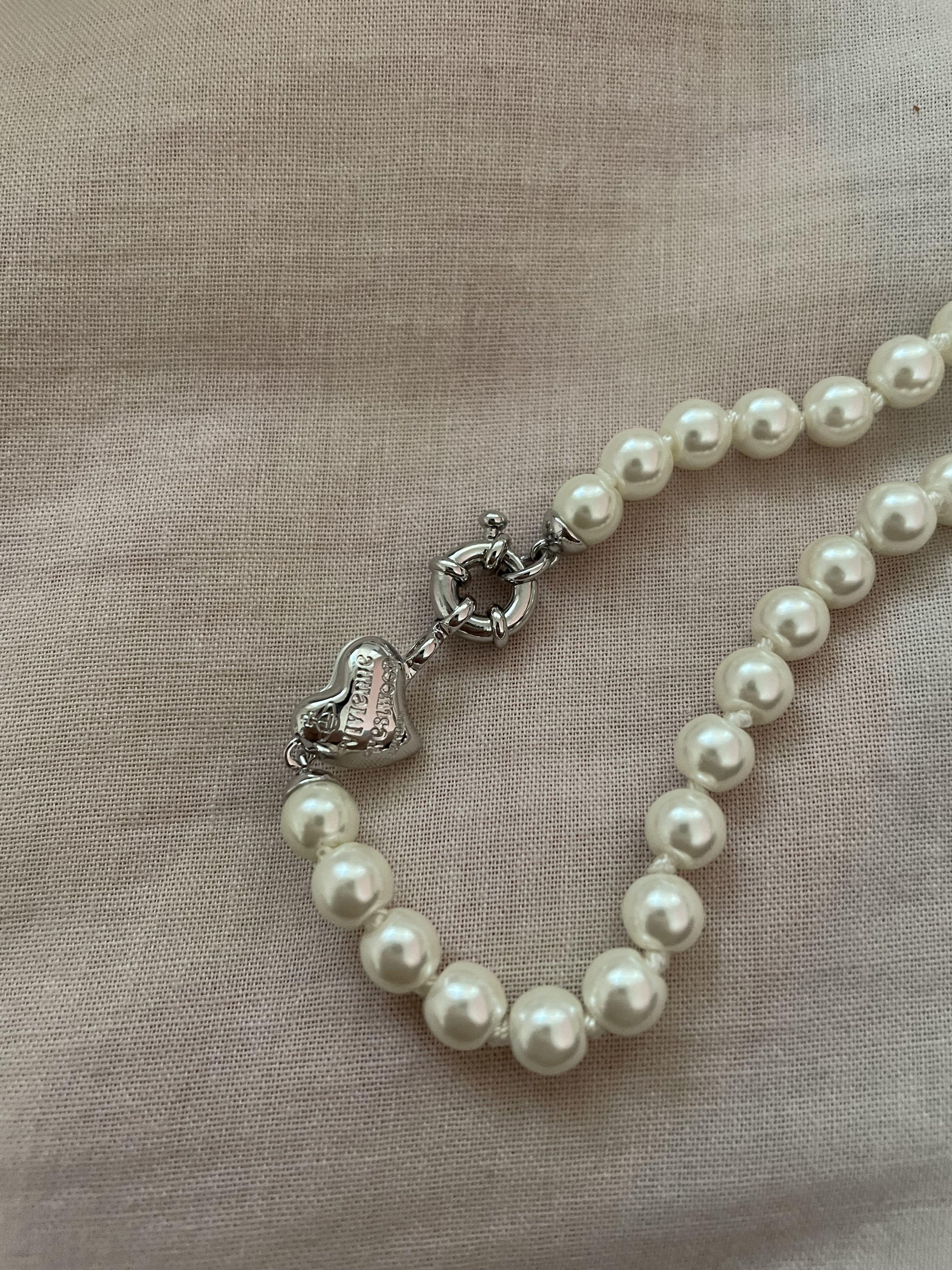 vivienne westwood heart pearl orb 
